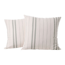 Zabrie Yarn-Dyed Cotton Jacquard European Pillowcases (Set of 2)